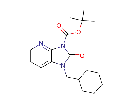 Molecular Structure of 1026005-26-4 (1-Cyclohexylmethyl-2-oxo-1,2-dihydro-imidazo[4,5-b]pyridine-3-carboxylic acid tert-butyl ester)
