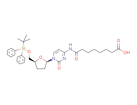 5'-<(tert-butyldiphenyl)silyl>-N<sup>4</sup>-suberyl-2',3'-dideoxycytidine
