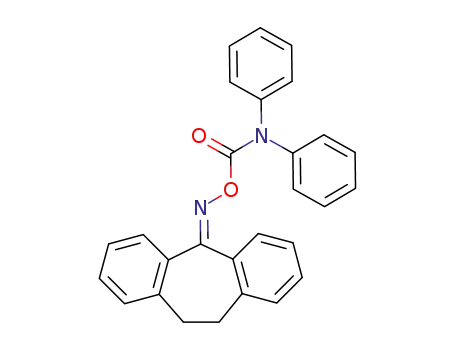 Molecular Structure of 1866-80-4 (5-(Diphenylcarbamyloximino)-10,11-dihydro-5H-dibenzo<a,d>cyclohepten)