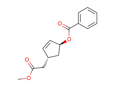 Benzoic acid (1S,4R)-4-methoxycarbonylmethyl-cyclopent-2-enyl ester