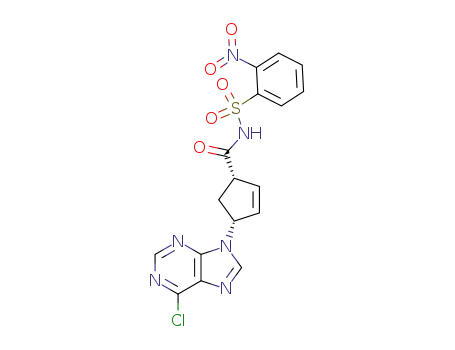 N-[(1S,4R)-4-(6-Chloro-purin-9-yl)-cyclopent-2-enecarbonyl]-2-nitro-benzenesulfonamide
