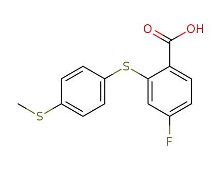 4-fluoro-2-(4-methylthiophenylthio)-benzoic acid