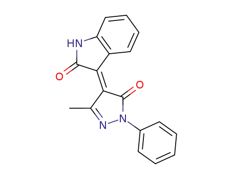 1,3-dihydro-3-(1,5-dihydro-3-methyl-5-oxo-1-phenyl-4H-pyrazol-4-ylidene)-2H-indol-2-one