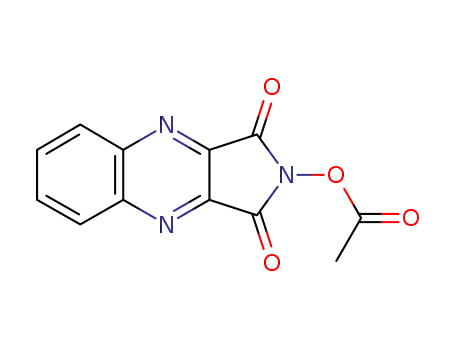 Molecular Structure of 54108-06-4 (2-acetoxy-pyrrolo[3,4-<i>b</i>]quinoxaline-1,3-dione)