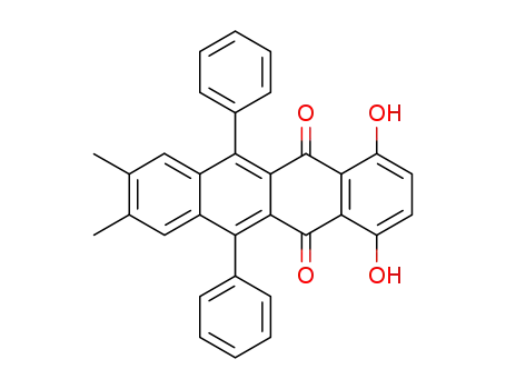 1,4-Dihydroxy-8,9-dimethyl-6,11-diphenyl-naphthacene-5,12-dione