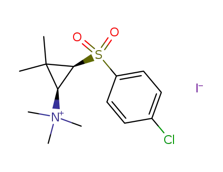 [(1S,3R)-3-(4-Chloro-benzenesulfonyl)-2,2-dimethyl-cyclopropyl]-trimethyl-ammonium; iodide