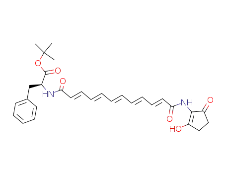 (S)-2-[(2E,4E,6E,8E,10E)-11-(2-Hydroxy-5-oxo-cyclopent-1-enylcarbamoyl)-undeca-2,4,6,8,10-pentaenoylamino]-3-phenyl-propionic acid tert-butyl ester