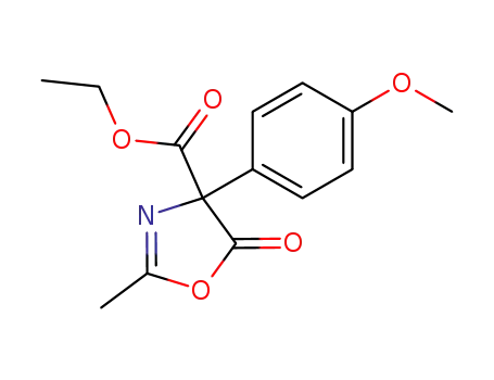 4-Oxazolecarboxylic  acid,  4,5-dihydro-4-(4-methoxyphenyl)-2-methyl-5-oxo-,  ethyl  ester
