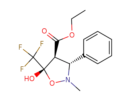 (3R,4S,5S)-5-Hydroxy-2-methyl-3-phenyl-5-trifluoromethyl-isoxazolidine-4-carboxylic acid ethyl ester