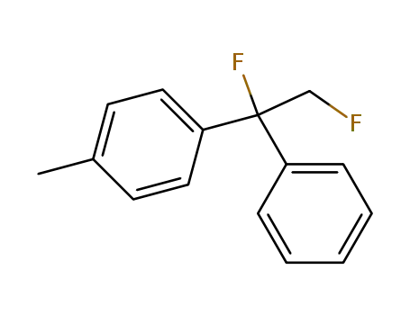 Molecular Structure of 59888-09-4 (Benzene, 1-(1,2-difluoro-1-phenylethyl)-4-methyl-)