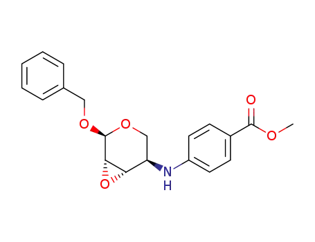 Benzyl 2,3-Anhydro-4-<4-(methoxycarbonyl)phenylamino>-4-deoxy-α-D-lyxopyranoside