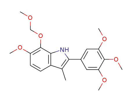 6-Methoxy-7-methoxymethoxy-3-methyl-2-(3,4,5-trimethoxy-phenyl)-1H-indole