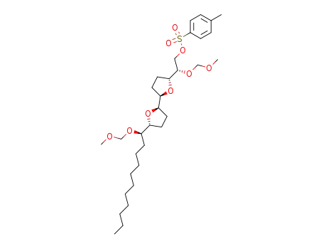 Toluene-4-sulfonic acid (S)-2-methoxymethoxy-2-[(2R,5R,2'R,5'R)-5'-((R)-1-methoxymethoxy-undecyl)-octahydro-[2,2']bifuranyl-5-yl]-ethyl ester