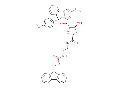 [2-({(2R,4S,5R)-5-[Bis-(4-methoxy-phenyl)-phenyl-methoxymethyl]-4-hydroxy-tetrahydro-furan-2-carbonyl}-amino)-ethyl]-carbamic acid 9H-fluoren-9-ylmethyl ester