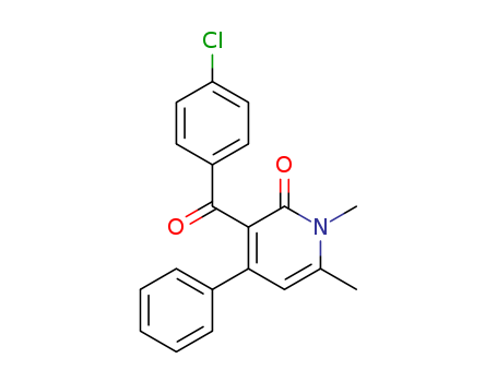 3-(4-CHLOROBENZOYL)-1,6-DIMETHYL-4-PHENYL-2(1H)-PYRIDINONE