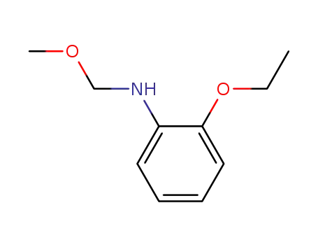 Molecular Structure of 88919-96-4 (Benzenamine, 2-ethoxy-N-(methoxymethyl)-)