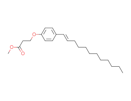 Propanoic acid, 3-[4-(1-dodecenyl)phenoxy]-, methyl ester, (E)-