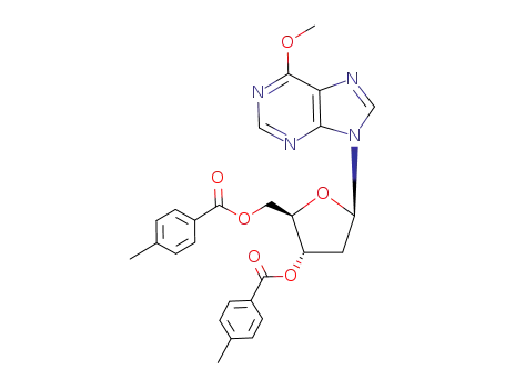 9-<2-deoxy-3,5-di-O-(4-toluoyl)-β-D-erythro-pentofuranosyl>-6-methoxy-9H-purine
