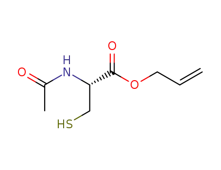 Molecular Structure of 145452-04-6 (N-ACETYL-L-CYSTEINE ALLYL ESTER)