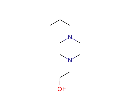 Molecular Structure of 34581-19-6 (1-(2-HYDROXYETHYL)-4-ISOBUTYL-PIPERAZINE)