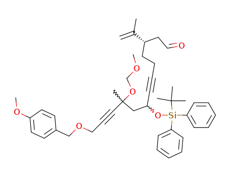 (S)-8-(tert-Butyl-diphenyl-silanyloxy)-3-isopropenyl-13-(4-methoxy-benzyloxy)-10-methoxymethoxy-10-methyl-trideca-6,11-diynal