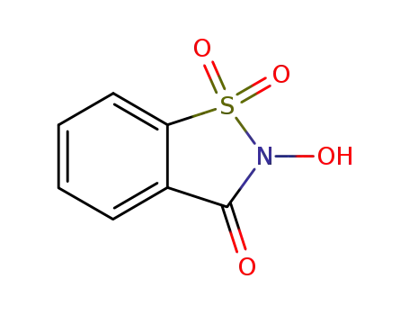 Molecular Structure of 164078-49-3 (1,2-Benzisothiazol-3(2H)-one, 2-hydroxy-, 1,1-dioxide)