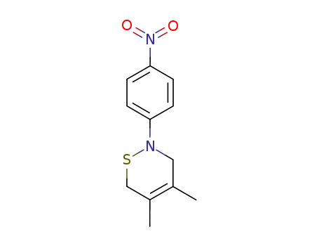 2H-1,2-Thiazine, 3,6-dihydro-4,5-dimethyl-2-(4-nitrophenyl)-