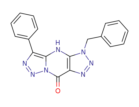 3,4-dihydro-3-benzyl-5-phenyl-9H-bis<1,2,3>triazolo<1,5-a:4',5'-d>pyrimidin-9-one