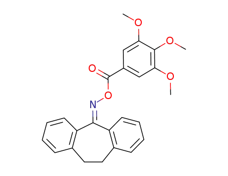 Molecular Structure of 1866-78-0 (5-(3,4,5-Trimethoxybenzoyloximino)-10,11-dihydro-5H-dibenzo<a,d>cyclohepten)