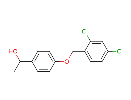 Molecular Structure of 61292-28-2 (1-(4-[(2,4-DICHLOROBENZYL)OXY]PHENYL)-1-ETHANOL)
