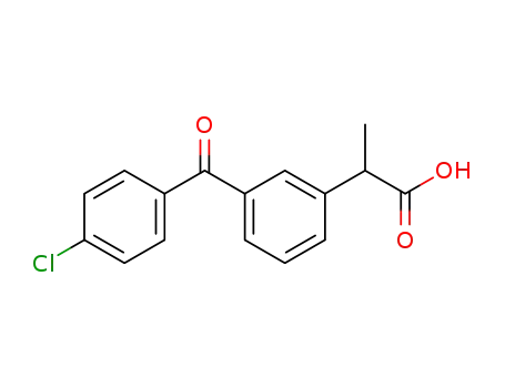 Molecular Structure of 55142-64-8 (2-[3-(4-chlorobenzoyl)phenyl]propanoic acid)