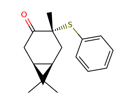Bicyclo[4.1.0]heptan-3-one, 4,7,7-trimethyl-4-(phenylthio)-