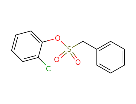 Molecular Structure of 62162-73-6 (2-chlorophenyl phenylmethanesulfonate)