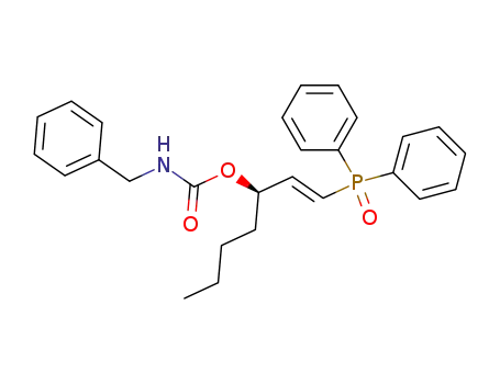 (R)-(E)-1-Diphenylphosphinoyl-3-[(N-benzylcarbamoyl)oxy]hept-1-ene
