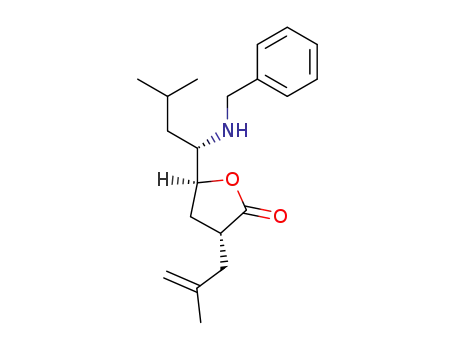 (3R,5S,1'S)-5-<1'-<N-Benzylamino>-3'-methylbutyl>-3-(2-methylprop-2-enyl)dihydrofuran-2(3H)-one