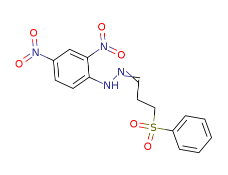 N-[3-(benzenesulfonyl)propylideneamino]-2,4-dinitro-aniline cas  93734-97-5