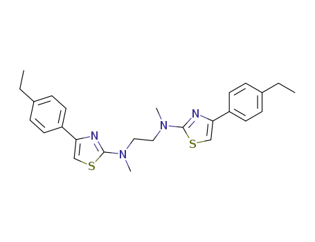 N,N'-Bis<4-(4-ethyl-phenyl)-thiazol-2-yl>-N,N'-dimethyl-1,2-diaminoethane