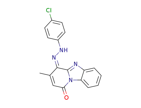 3-Methyl-1,4-dioxopyrido<1,2-a>benzimidazole-4-p-chlorophenyl-hydrazone