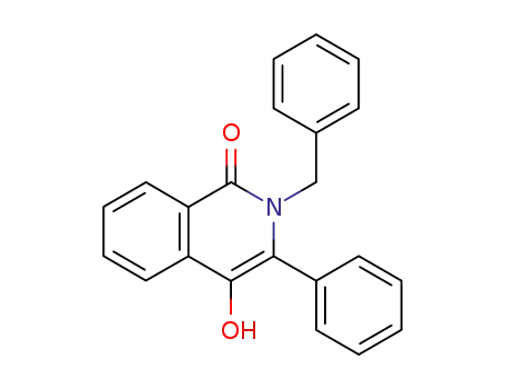 Molecular Structure of 75446-92-3 (1(2H)-Isoquinolinone, 4-hydroxy-3-phenyl-2-(phenylmethyl)-)