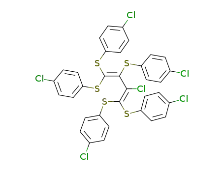 Molecular Structure of 72485-86-0 (2-Chlor-1,1,3,4,4-pentakis(4-chlor-phenylthio)-1,3-butadien)