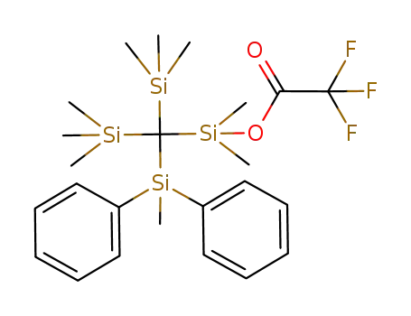Acetic acid, trifluoro-,
dimethyl[(methyldiphenylsilyl)bis(trimethylsilyl)methyl]silyl ester