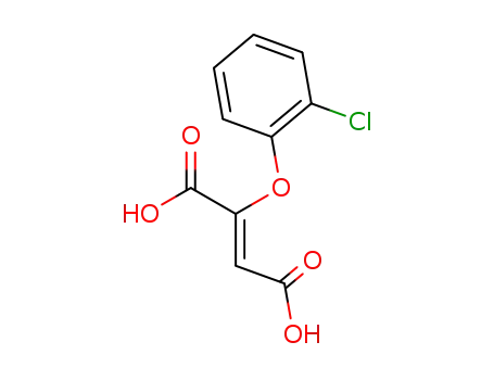 Molecular Structure of 166538-93-8 (2-(2-chlorophenoxy)-2-butenedioic acid)