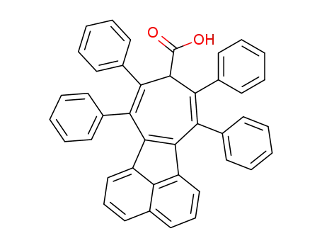 Molecular Structure of 106437-16-5 (9-Carboxy-7,8,10,11-tetraphenyl-9H-cyclohepta<a>acenaphthalin)