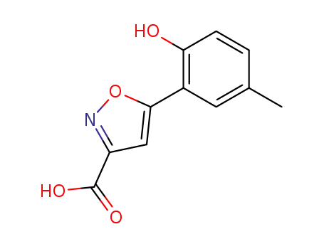 5-(2-hydroxy-5-methylphenyl)-3-isoxazolecarboxylic acid