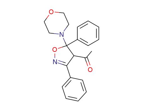 1-(5-morpholin-4-yl-3,5-diphenyl-4,5-dihydro-isoxazol-4-yl)-ethanone