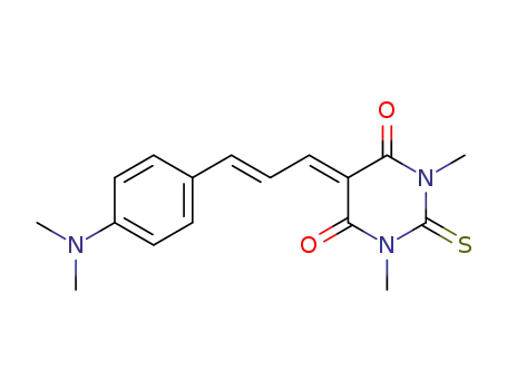 4,6(1H,5H)-Pyrimidinedione,
5-[3-[4-(dimethylamino)phenyl]-2-propenylidene]dihydro-1,3-dimethyl-2-
thioxo-