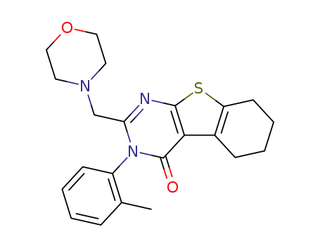 2-morpholin-4-ylmethyl-3-<i>o</i>-tolyl-5,6,7,8-tetrahydro-3<i>H</i>-benzo[4,5]thieno[2,3-<i>d</i>]pyrimidin-4-one