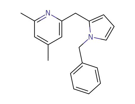 Molecular Structure of 71208-76-9 (2-(1-benzyl-2-pyrrolylmethyl)-4,6-dimethylpyridine)