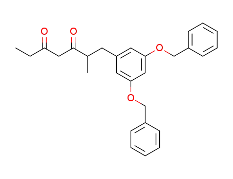 Molecular Structure of 185413-77-8 (3,5-Heptanedione, 1-[3,5-bis(phenylmethoxy)phenyl]-2-methyl-)