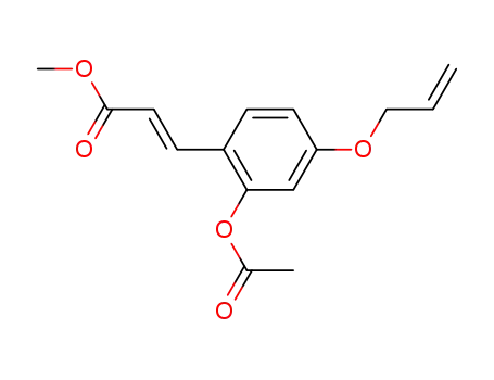 methyl 2'-acetoxy-4'-allyloxycinnamate